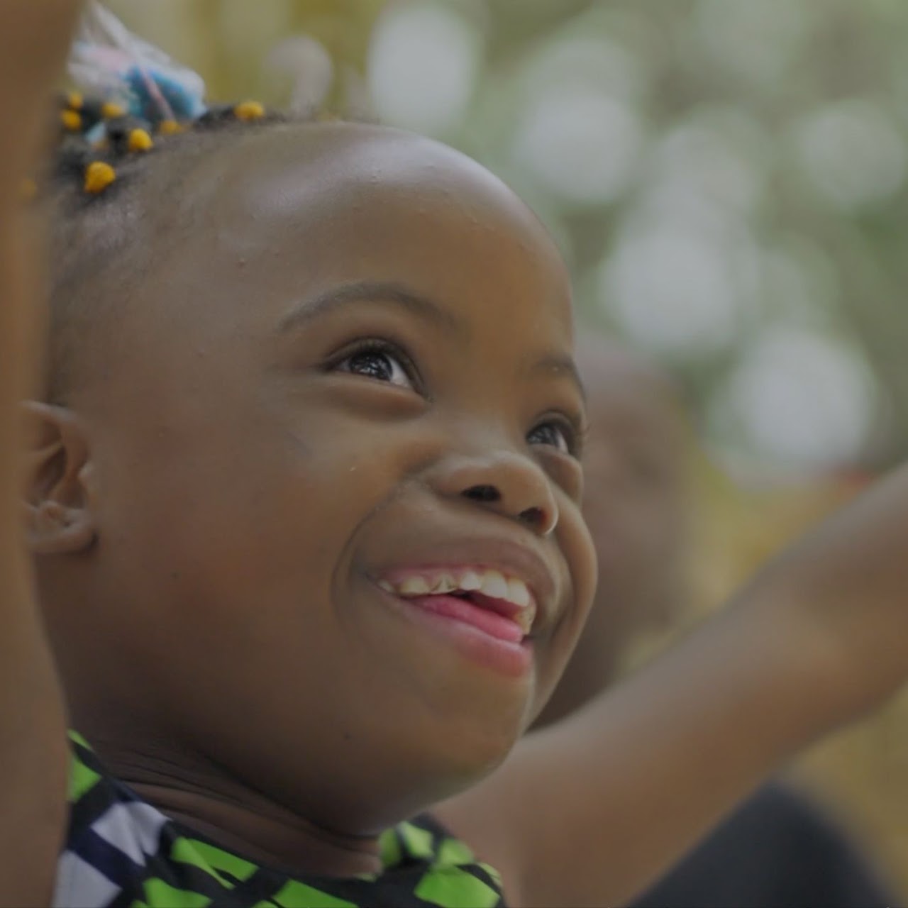 A child from the Down syndrome programs.